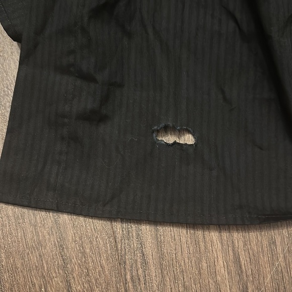 AS IS! BANANA REPUBLIC BLACK POPLIN KAFTAN MAXI DRESS - SIZE XL - Picture 5 of 5